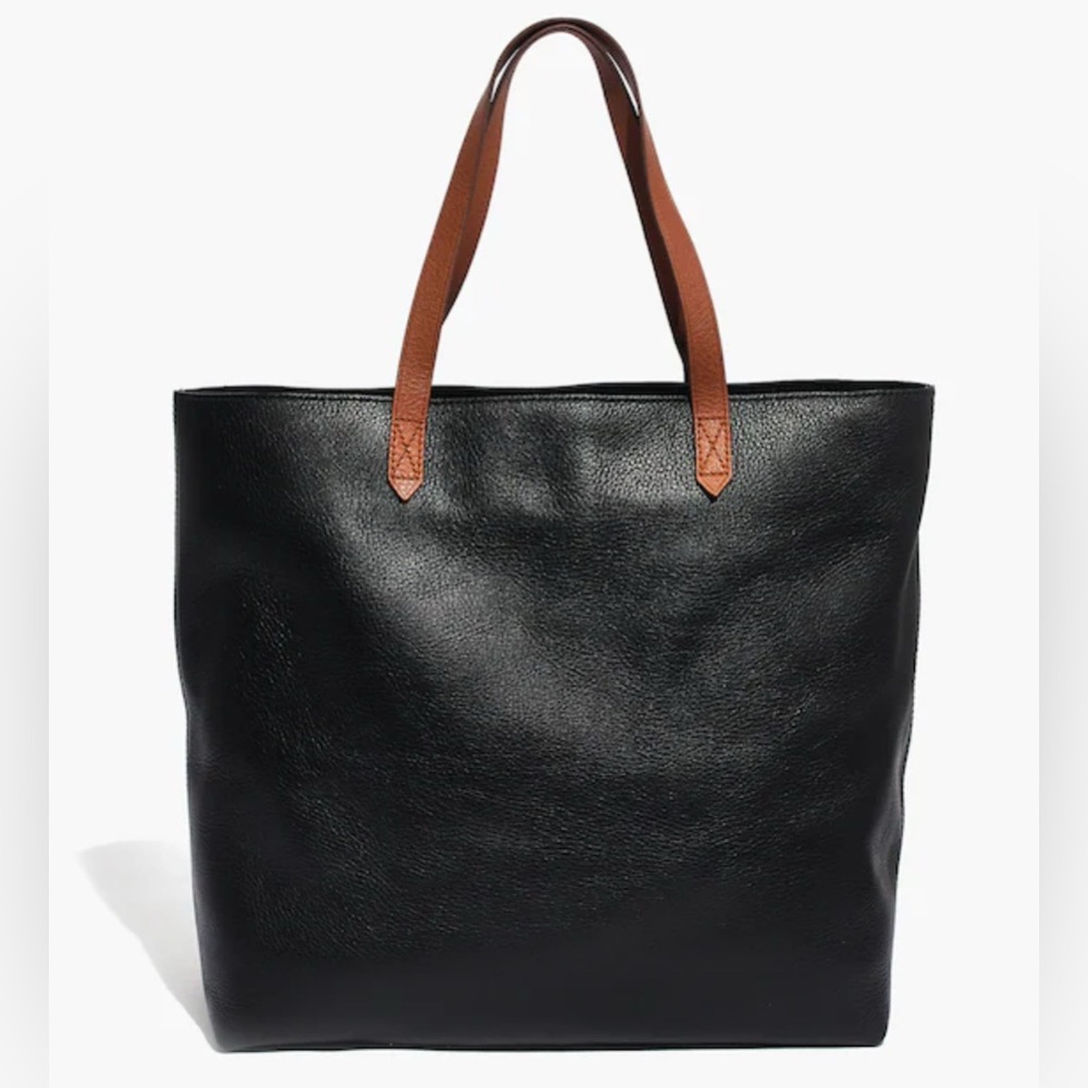 Madewell Transport Tote in Black Brown